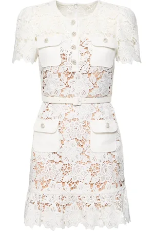 Self-Portrait Robe Courte En Dentelle