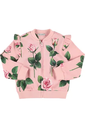 Dolce & Gabbana Sweat-shirt Zippé En Coton Imprimé