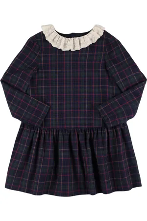 BONPOINT Robe En Coton À Carreaux