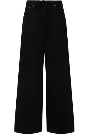 Maison Margiela Jean Ample En Denim Taille Mi-haute
