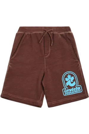 Dsquared2 Short En Molleton De Coton Imprimé