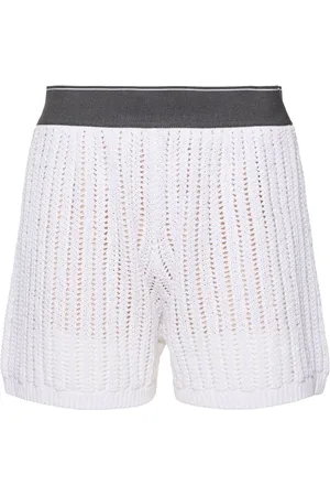 Brunello Cucinelli Bermuda En Coton Ajouré
