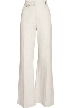 Jacquemus Pantalon En Lin Mélangé Le Pantalon Sauge
