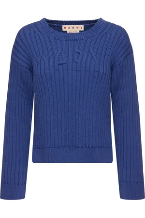 Marni Pull-over Col Rond En Maille À Logo
