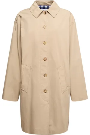 Moschino Trench-coat Réversible En Nylon Imprimé