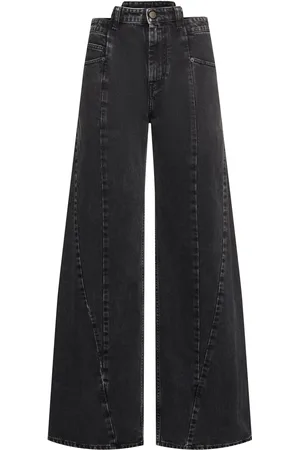 Maison Margiela Jean Ample Asymétrique En Denim De Coton