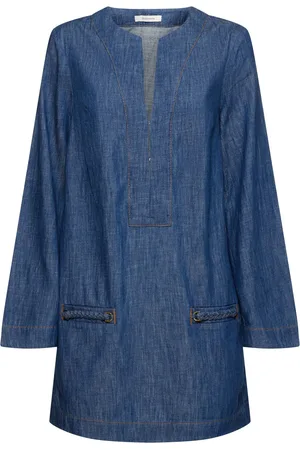 ZIMMERMANN Robe Caftan En Denim De Coton Wylie