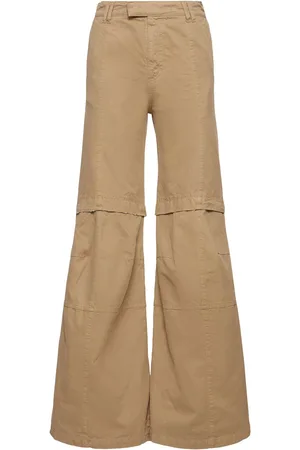 DARKPARK Pantalon Évasé En Toile Taille Haute Sam