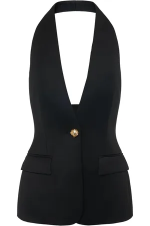 GIUSEPPE DI MORABITO Gilet Long En Laine À Encolure Licou