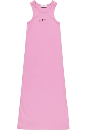 Msgm Robe En Coton Interlock