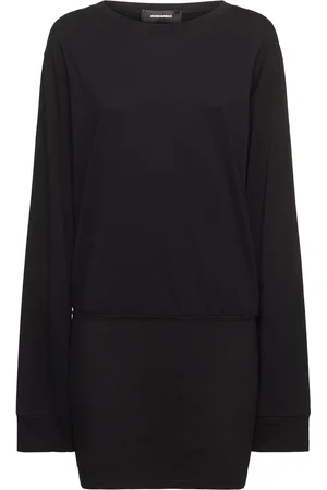 Dsquared2 Robe Courte En Jersey De Coton Imprimé