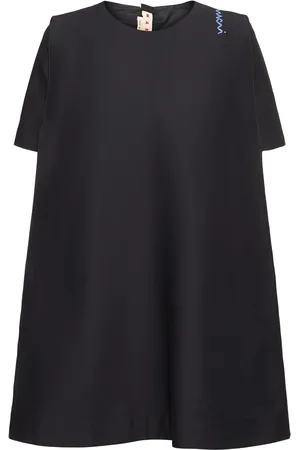 Marni Robe Courte En Cady De Coton Ligne En A