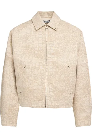 Jacquemus Veste À Imprimé Crocodile La Veste De-nîmes