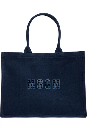 Msgm Sac Cabas En Denim