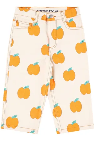 Tiny Cottons Pantalon En Denim De Coton Imprimé