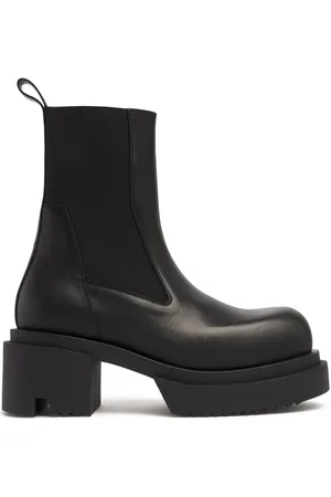 Rick Owens Bottes Beatle En Cuir