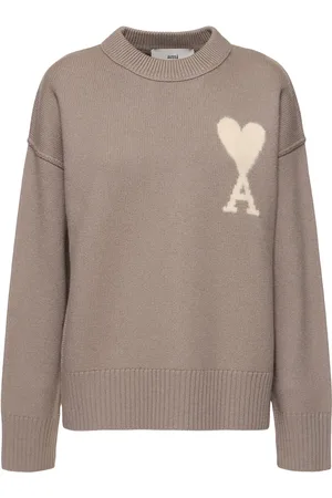 Ami Pull-over En Laine À Logo