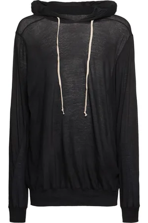 Rick Owens Sweat-shirt Oversize En Coton À Capuche