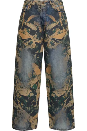 Acne Studios Jean Imprimé Taille Basse Mossy Oak