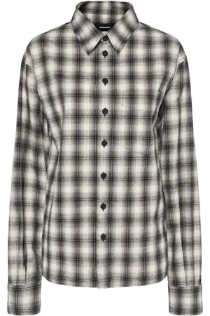 Dsquared2 Chemise Boxy En Coton À Carreaux