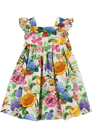 Dolce & Gabbana Robe En Coton Imprimé Floral