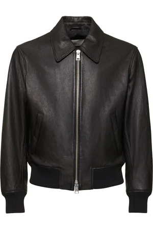 Ami Veste Zippée En Cuir