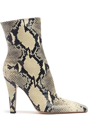 PARIS TEXAS Bottines En Cuir Imprimé Serpent Belle 100 Mm