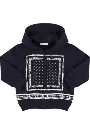 Dolce & Gabbana Sweat-shirt Zippé En Coton À Capuche