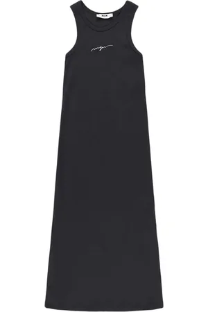 Msgm Robe En Coton Interlock