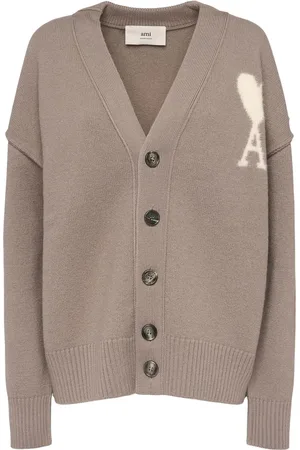 Ami Cardigan En Laine À Logo Adc
