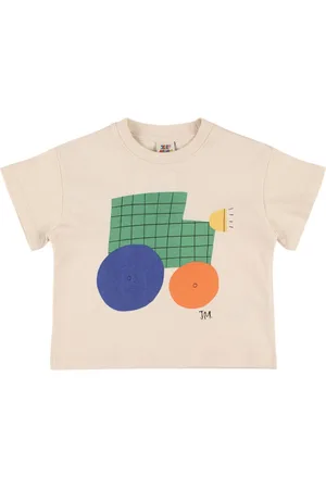 Jelly Mallow T-shirt En Jersey De Coton Imprimé Tracteur