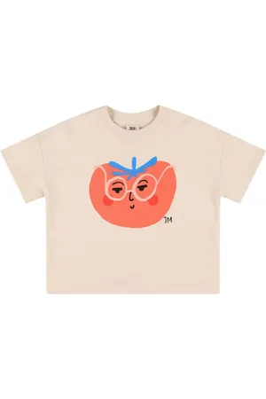 Jelly Mallow T-shirt En Jersey De Coton Imprimé Tomate