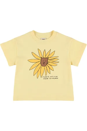 Jelly Mallow T-shirt En Jersey De Coton Imprimé Lion