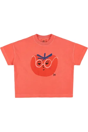 Jelly Mallow T-shirt En Jersey De Coton Imprimé Tomate
