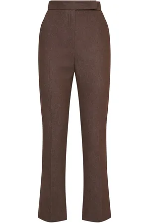 Max Mara Pantalon Ample Effet Denim Galizia