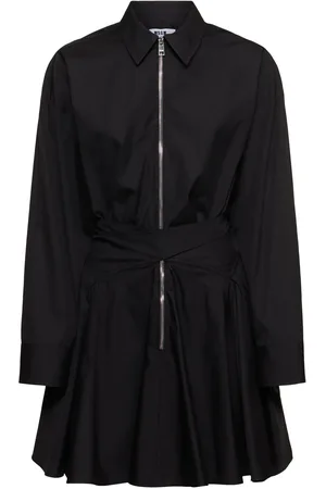 Msgm Robe Courte En Popeline De Coton