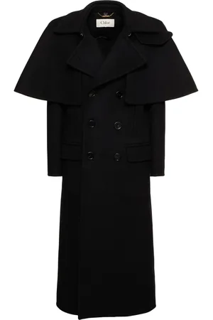 Chloé Manteau Long En Laine À Double Boutonnage