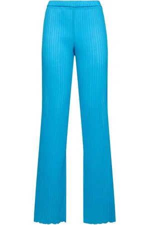 Msgm Pantalon Évasé Taille Haute