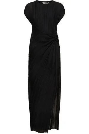 Lanvin Robe Longue Sans Bretelles Détail Froncé
