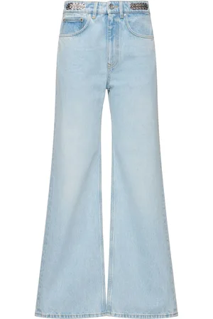 Paco rabanne Jean Droit En Denim Taille Haute