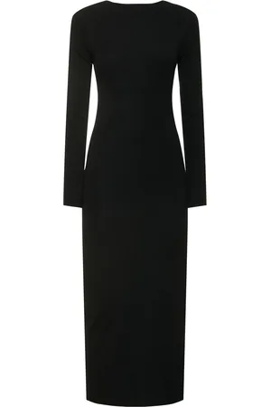 St Agni Robe Midi Réversible En Maille Ajourée