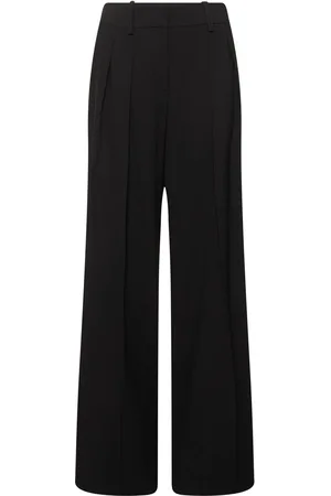 Michael Kors Pantalon Ample En Sergé De Laine À Plis