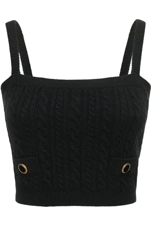 Alessandra Rich Haut En Maille De Laine
