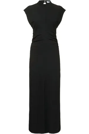 Msgm Robe Midi En Jersey Drapé