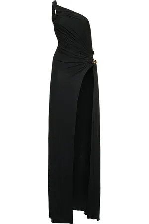 Dsquared2 Robe Longue En Crêpe De Viscose À Une Épaule