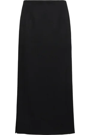 VALENTINO Jupe Mi-longue En Laine Grisaille
