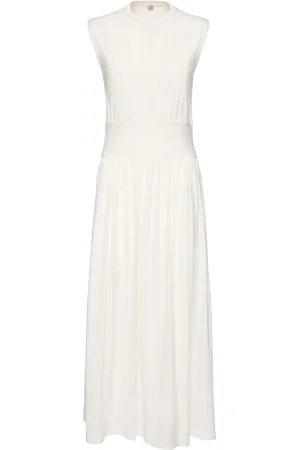 Totême Robe Longue Sans Manches En Coton