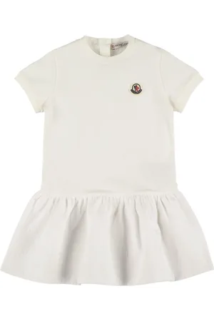 Moncler Robe En Jersey De Coton Stretch