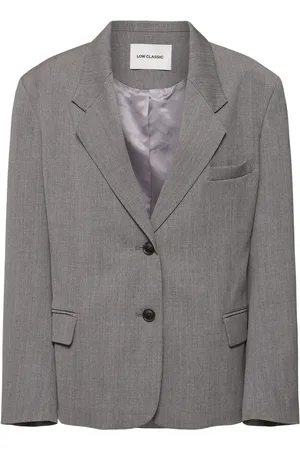 Low Classic Blazer En Laine Mélangée