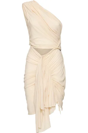 Rick Owens Robe Courte En Coton Fog